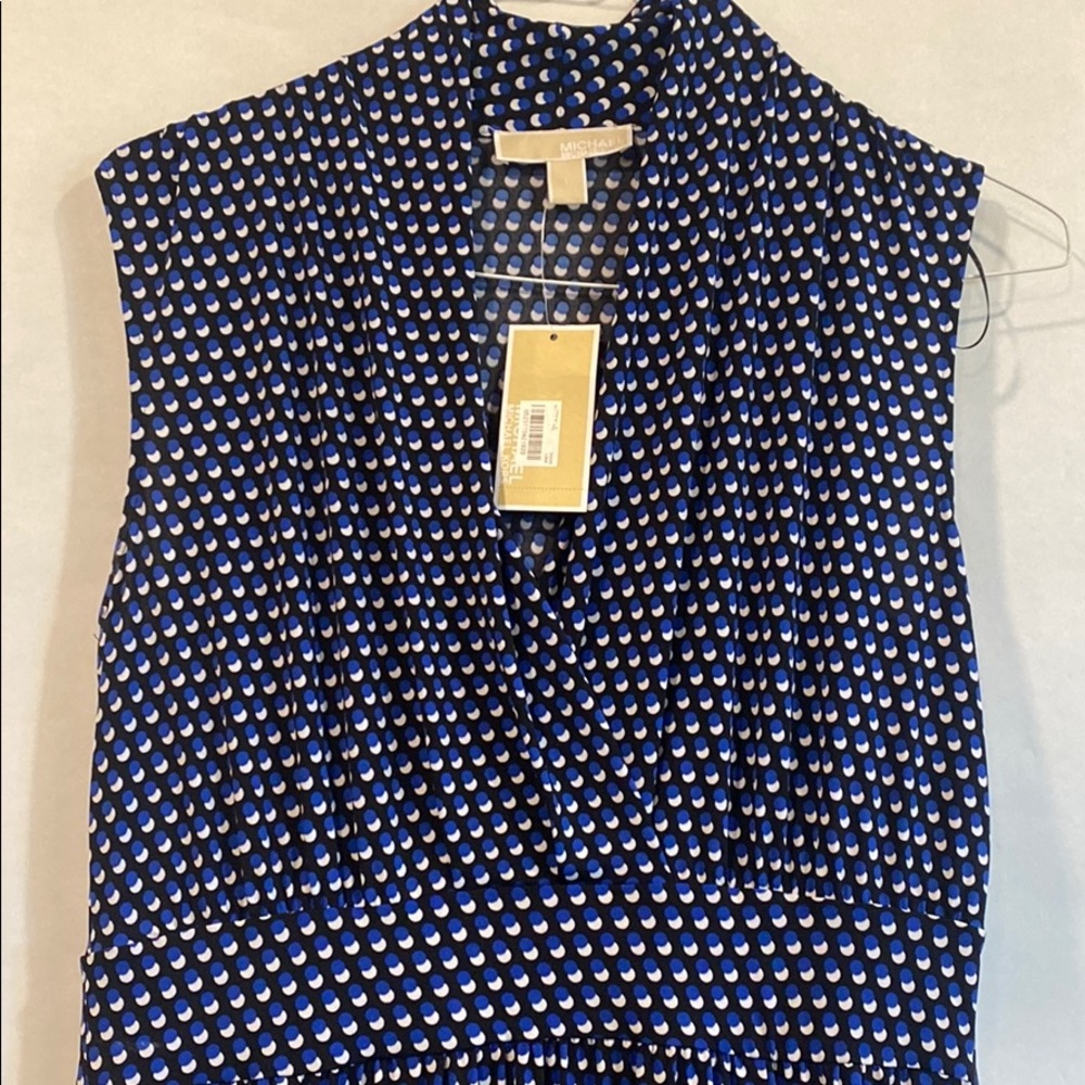 NWT L Michael Kohrs polka dot maxi dress